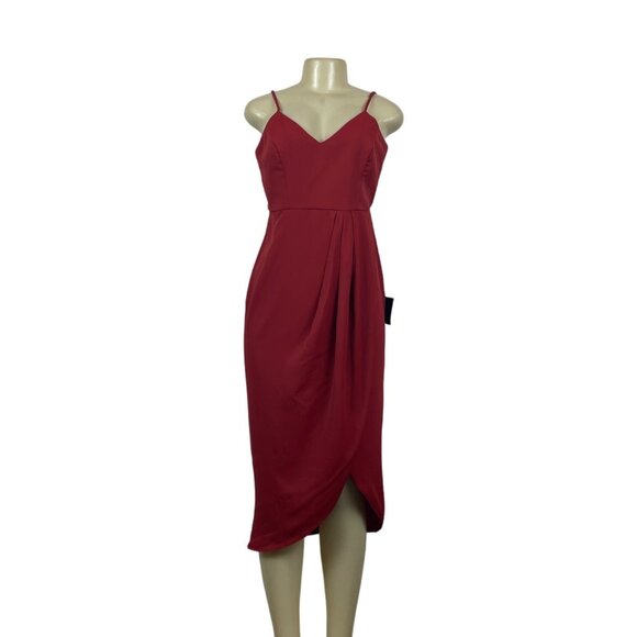 Lulus Women's Terrcota Sheath Dress M - NWT - Picture 1 of 11